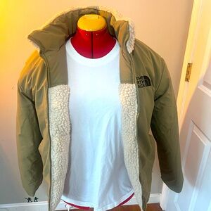 North face Sherpa reversible coat L